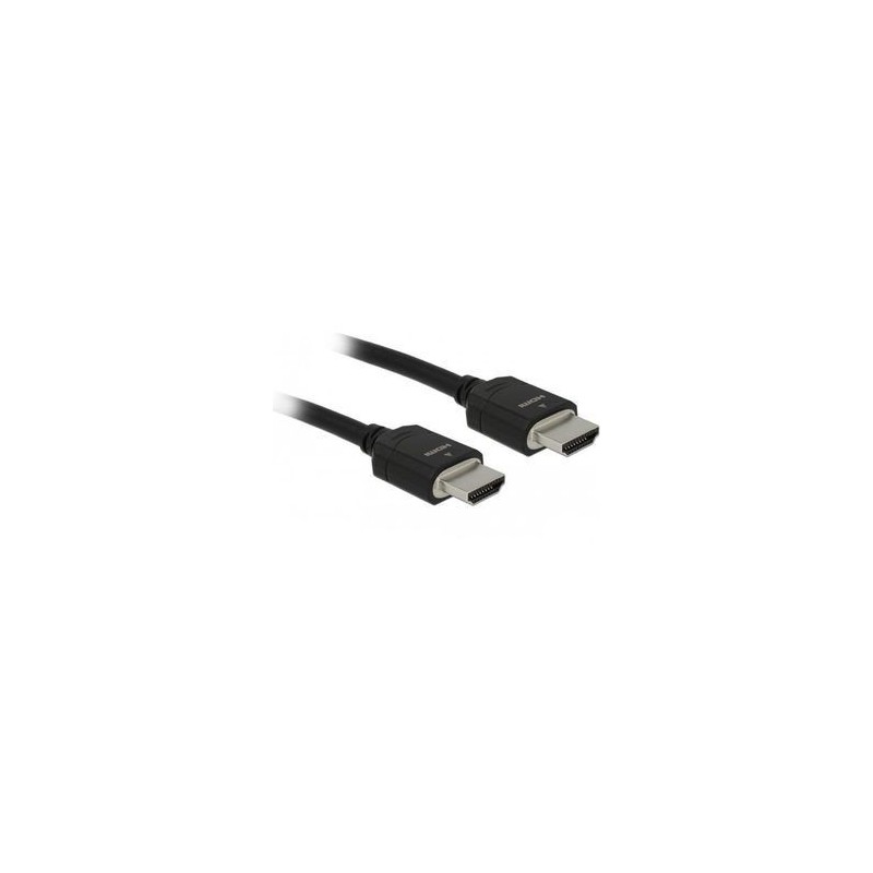 Delock HDMI-kabel med Ethernet 3m Sort Delock HDMI-kabel med Ethernet 3m Sort